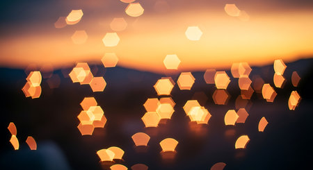 Abstract bokeh background of defocused lights. Defocused background.の素材
