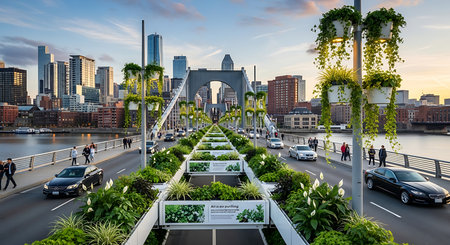 The Chicago Riverwalk is a pedestrian walkway in downtown Chicago, Illinois.の素材