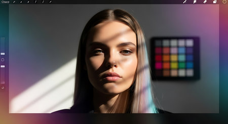 Halloween background with zombie, trees and moon. Vector illustration.の素材