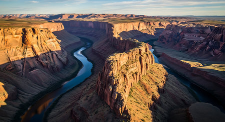 Colorado River in Arizona, United States. Panoramic view.の素材