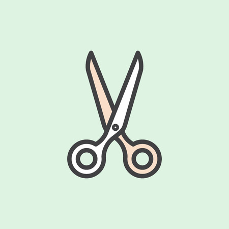 Vector Icon Style Illustration for Manicure or Pedicure Shop, Barber or Hairdresser Salon. Isolated Symbolのイラスト素材