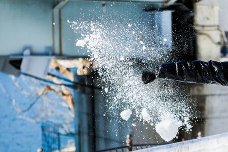 Snow Punchingの写真素材