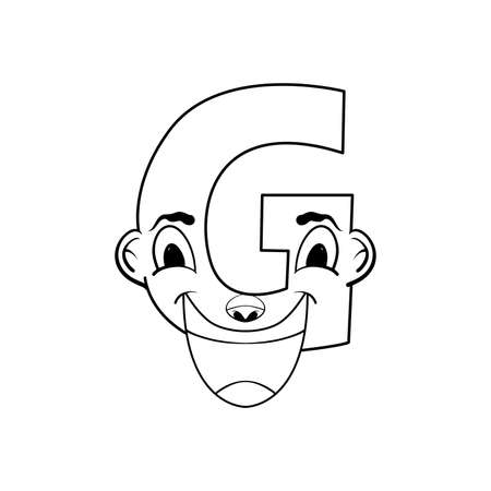 Outline sketch alphabet character U. handraw sketch alphabet.のイラスト素材