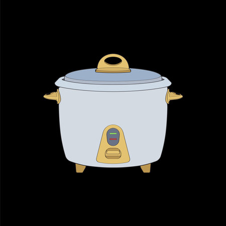 Rice cooker, magic jar, illustration vector, hand drawn art vector, outline art.&#xD;&#xA;のイラスト素材