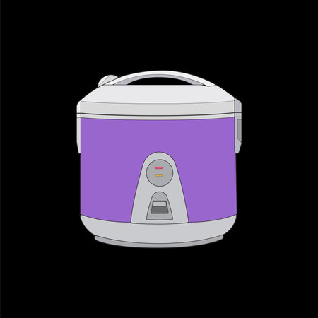 Rice cooker, magic jar, illustration vector, hand drawn art vector, outline art.&#xD;&#xA;のイラスト素材