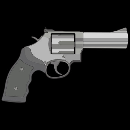 Vector of Revolver art, Shooting gun, Weapon illustration, Vector Revolver, Gun illustration, Modern firearm, Military concept, Pistol vector.
のイラスト素材