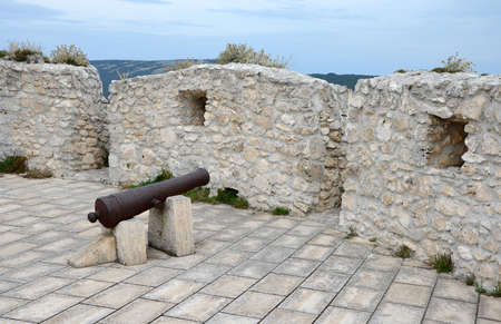 Top of the defence tower, Monte Sant'Angelo Castle, Italyのeditorial素材