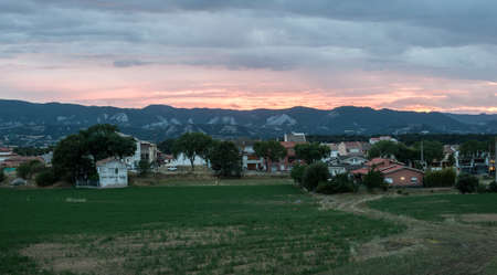 landscape of taradellの写真素材