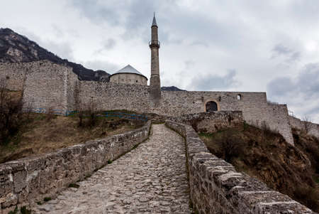 Medieval fortified building in Travnik, Bosnia and Herzegovinaのeditorial素材
