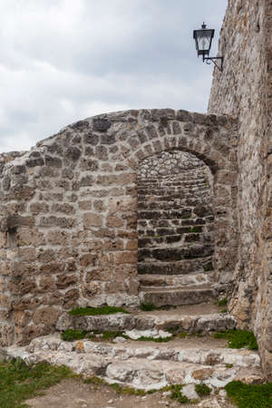 Medieval fortified building in Travnik, Bosnia and Herzegovinaのeditorial素材