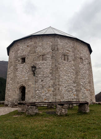Medieval fortified building in Travnik, Bosnia and Herzegovinaのeditorial素材