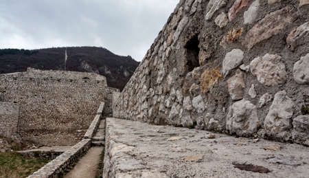Medieval fortified building in Travnik, Bosnia and Herzegovinaのeditorial素材