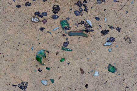 Polluted rivers and coastal areas as a result of mining and metallurgy at the mine and smelterの写真素材