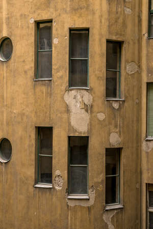 Old traditional architecture with modern elements in Budapest Hungaryの写真素材