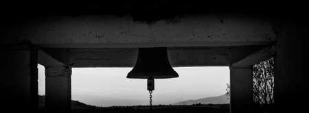 Orthodox chuch bell on a sunny day Serbiaの写真素材