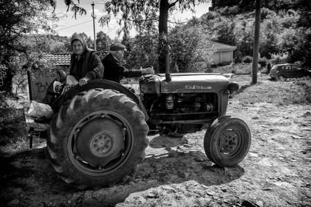 Kumanovo, Macedonia - September 22, 2016: People and traditions in remote villages around Kumanovo, Macedoniaのeditorial素材