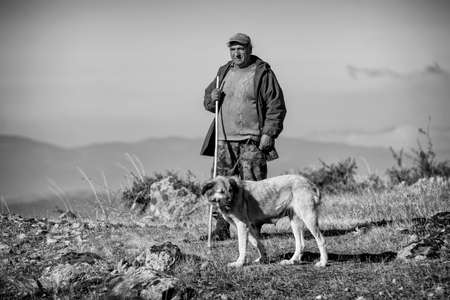 Kumanovo, Macedonia - September 22, 2016: People and traditions in remote villages around Kumanovo, Macedoniaのeditorial素材