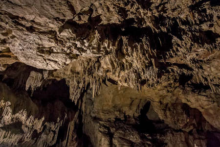 Caves and cave formations in the canyon of the river next to Bor in Serbia