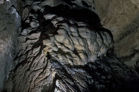 Caves and cave formations in the canyon of the river next to Bor in Serbia