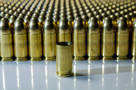Photos of bullets 9x19, photos taken from different positions.