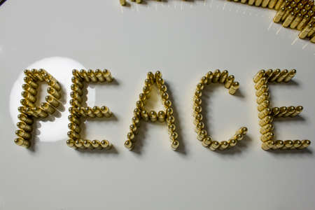 Photos of bullets 9x19, photos taken from different positions.の写真素材