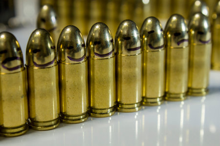 Photos of bullets 9x19, photos taken from different positions.