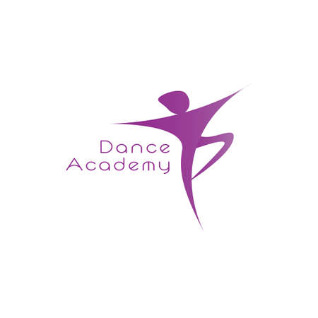 Dance Academy logo, ballerina, dancer symbolのイラスト素材