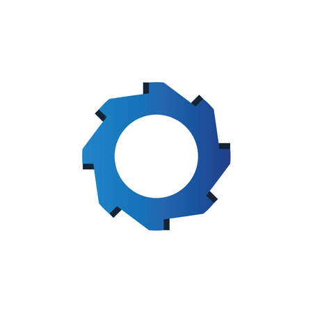Gear Logo Template vector icon illustration designのイラスト素材