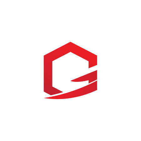 G logo symbol G emblem brand graphic fontのイラスト素材