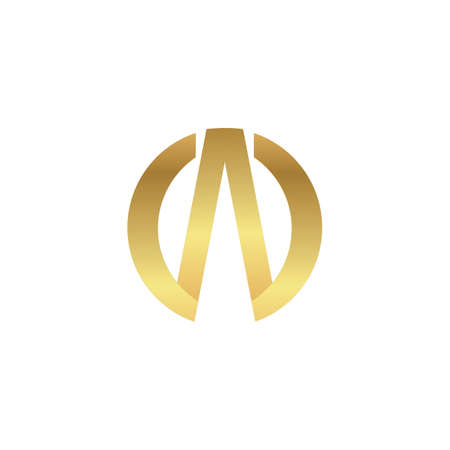 A logo golden font symbol, luxury designのイラスト素材