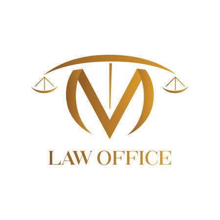 law office logo, m law office, m lawyerのイラスト素材