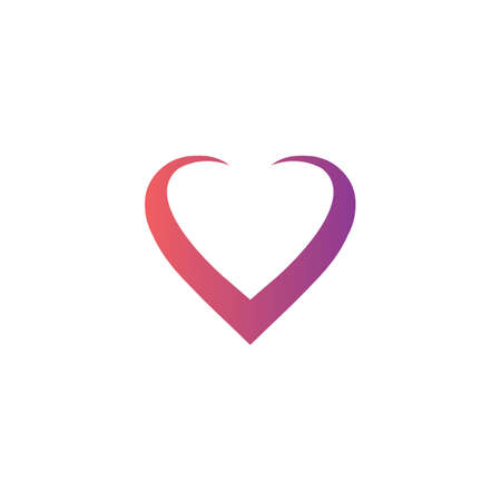 Heart logo vector symbol, health logo icon designのイラスト素材