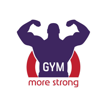 GYM logo, gym, fitness, exercise, More Strongのイラスト素材