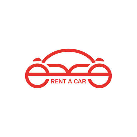 RENT A CAR logo, automotive emblemのイラスト素材