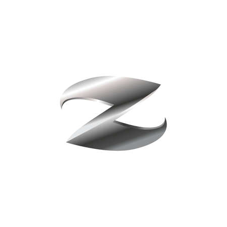 z metal luxury logo symbol iconのイラスト素材