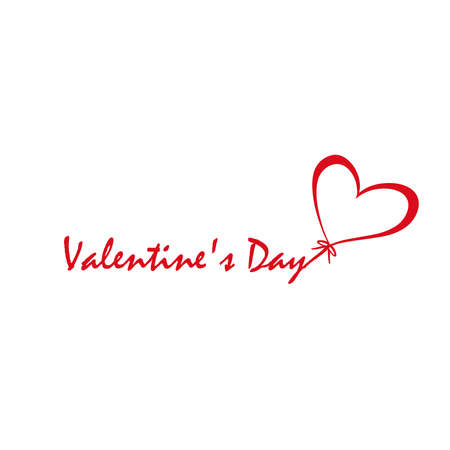 heart illustration. Happy Valentine's Day. Modern calligraphy script love text. vector illustration. Design for printing on shirts, posters, banners. nice print for t-shirtsのイラスト素材