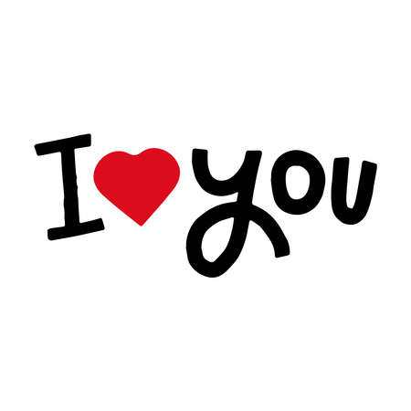 Happy Valentine's Day. Modern calligraphy script love text. vector illustration. Design for printing on shirts, posters, banners. beautiful print for t-shirtsのイラスト素材