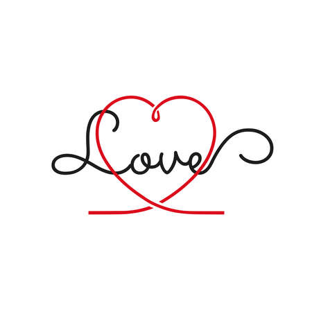 Happy Valentine's Day. Modern calligraphy script love text. vector illustration. Design for printing on shirts, posters, banners. beautiful print for t-shirtsのイラスト素材