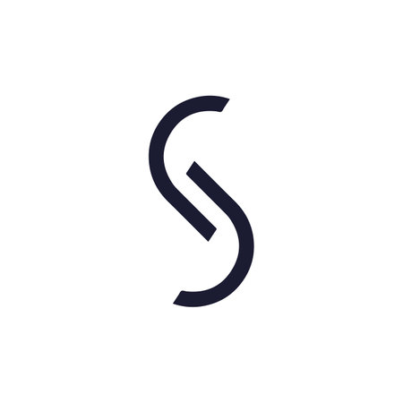 s logo catchy s simple iconのイラスト素材