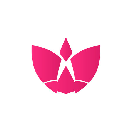 butterfly logo insect simple logo modern corporate, abstract letter logoのイラスト素材