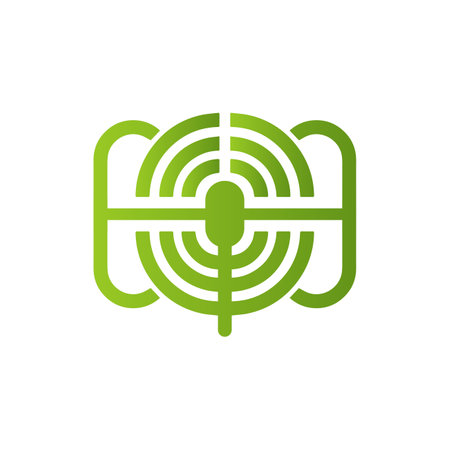 Voiceover logo simple symbol for sound editor modern corporate, abstract letter logoのイラスト素材