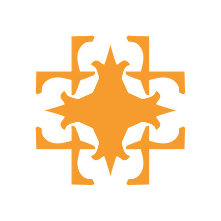 graphic motif logo catchy symbol square iconmodern corporate, abstract letter logoのイラスト素材