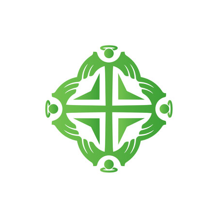 graphic motif logo catchy symbol square iconmodern corporate, abstract letter logoのイラスト素材