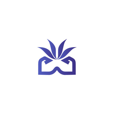 motif logo bullet logo simple icon leaf logomodern corporate, abstract letter logoのイラスト素材