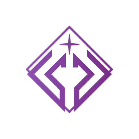 royal logo embroiderable logo for apparel and textile modern corporate, abstract letter logoのイラスト素材