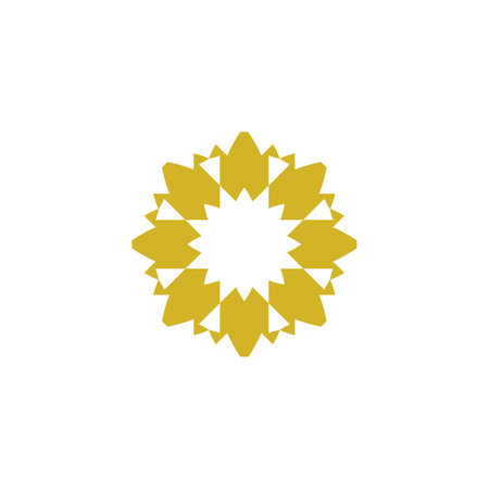 Vector icon simple logo with pointed cornersのイラスト素材