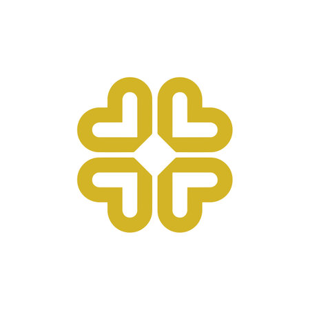 Premium monogram logo Luxury line logotype Universal symbol icon vector designのイラスト素材