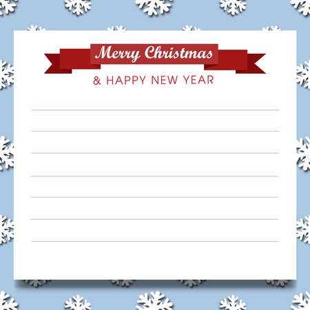 Merry Christmas and Happy New year celebration designのイラスト素材