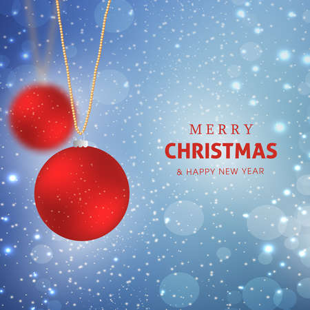 Merry Christmas and Happy New year celebration designのイラスト素材