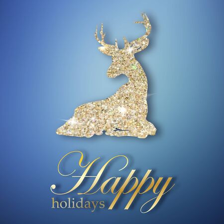 Merry Christmas and Happy New year celebration designのイラスト素材